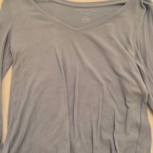 American Eagle Blue Oversized Long Sleeve